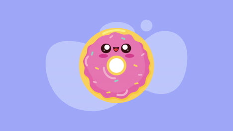 kawaii pink donut