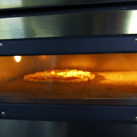 italian pizza cooked in oven
