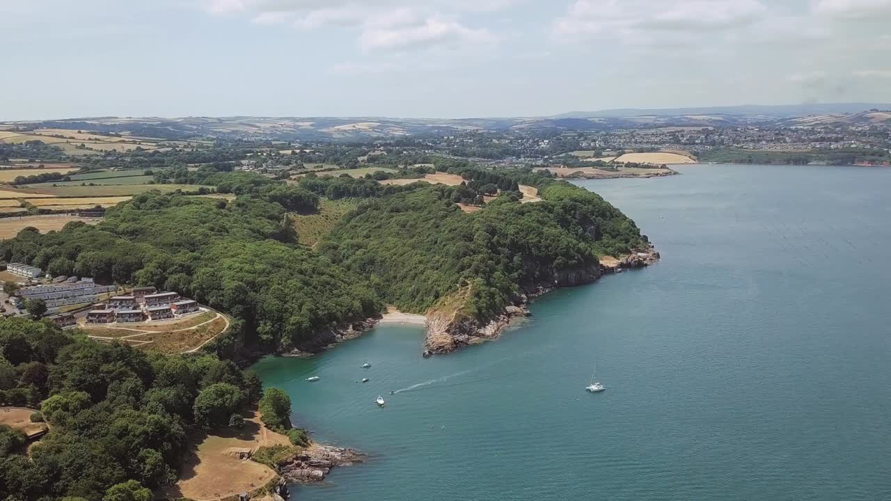 Coastal Landscape with Bay and Boats