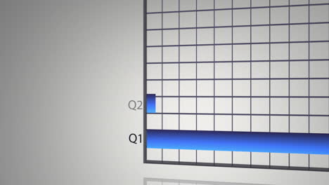 blue animated economical data