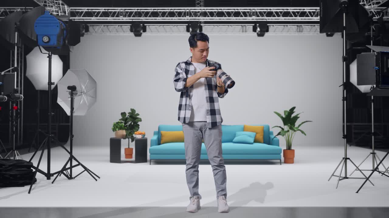 Photographer in a Photography Studio