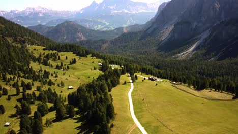 amazing natural landscape of dolomites, italy during sunny summer day