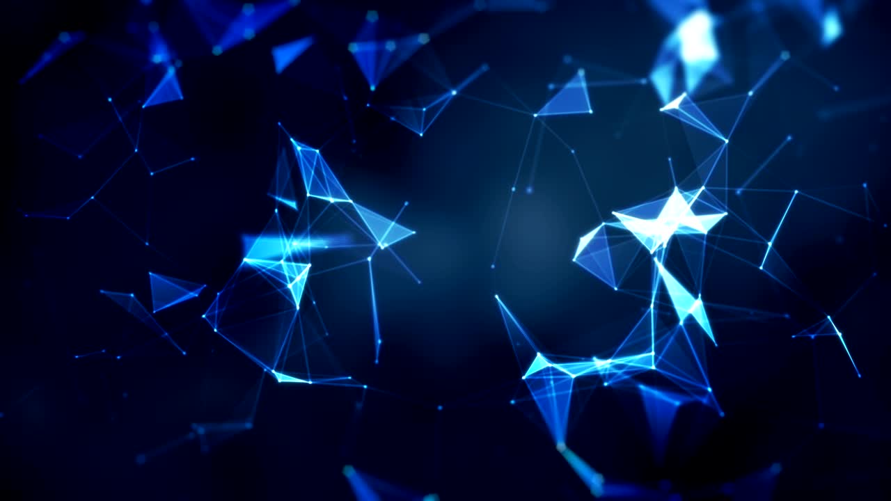 Abstract Futuristic Data Connections Background, Technology Concept