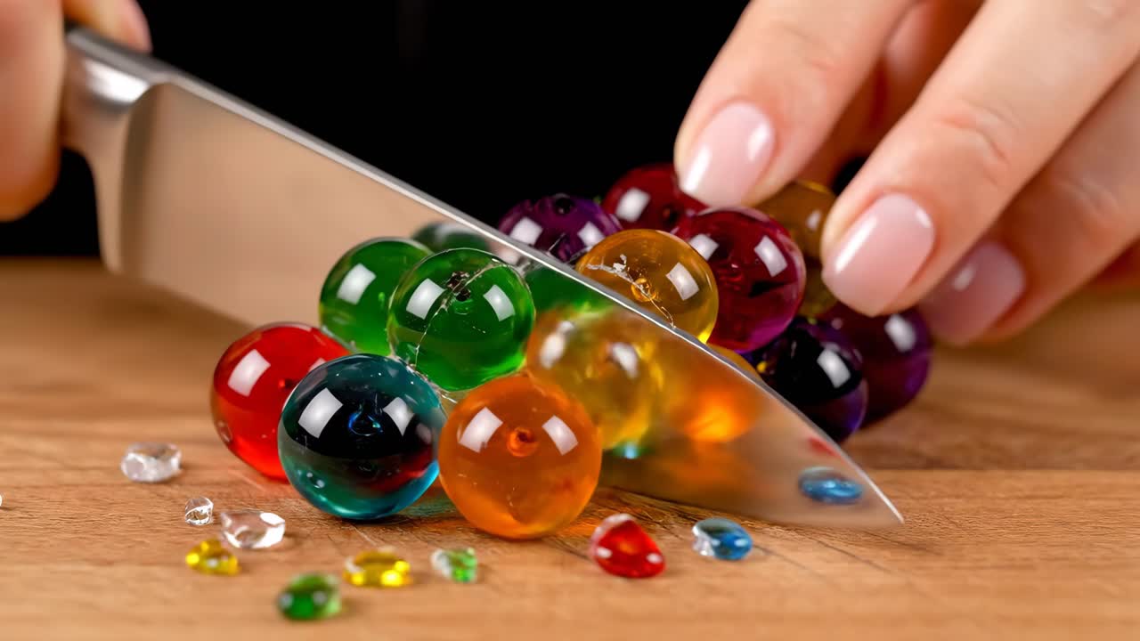 Cutting Water Beads