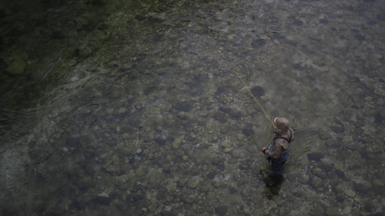 Fly Fishing in a Crystal Clear River