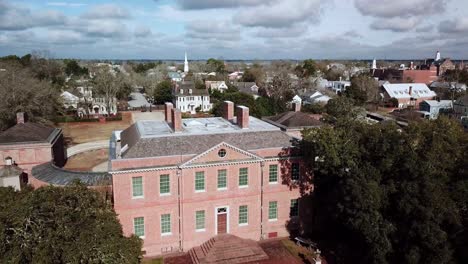 tryon palace slow pullout aerial in new bern nc, north carolina