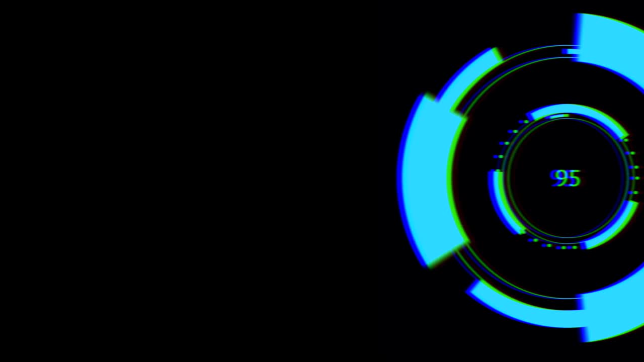 mecanismo de giro borroso con un temporizador en el fondo negro.