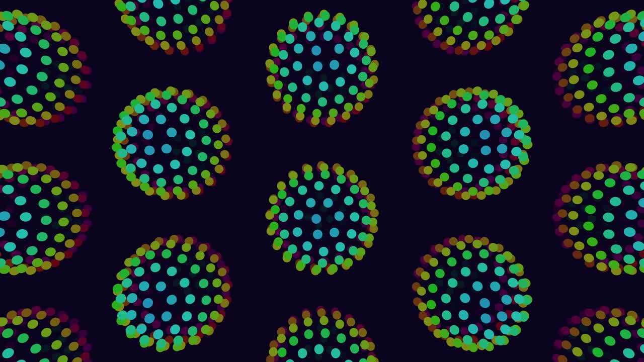 Vibrant and colorful circle pattern lively and engaging design with bright and varied colors