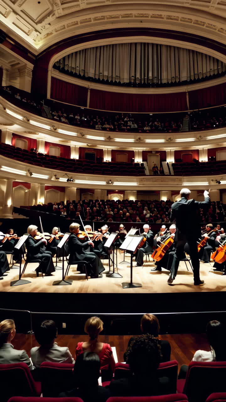 Orchestra Concert in a Grand Hall