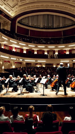 orchestra concert in a grand hall