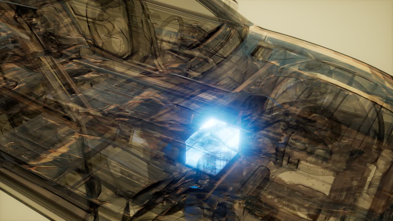 자동차 배터리가 자동차에서 보입니다.