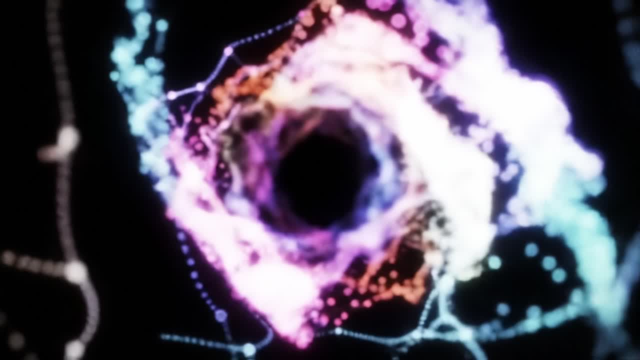 Vibrant Abstract Energy Patterns: An Exploration of Dynamic Colors and Shapes in a Mesmerizing Visual Journey Through Digital Artistry