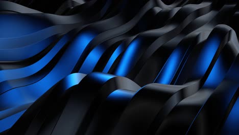 abstract 3d metal waves background