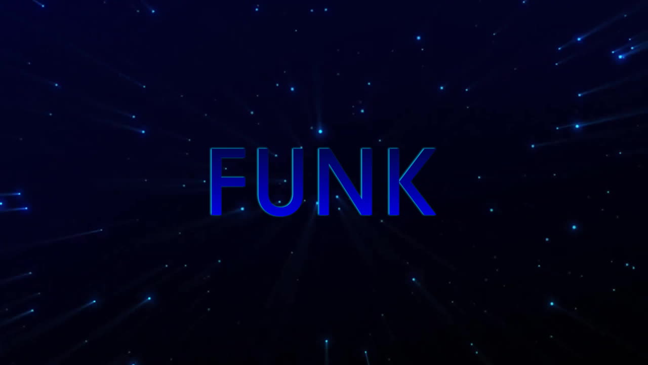 검은색 배경 위에 반이는 불빛 위에 크 텍스트의 애니메이션