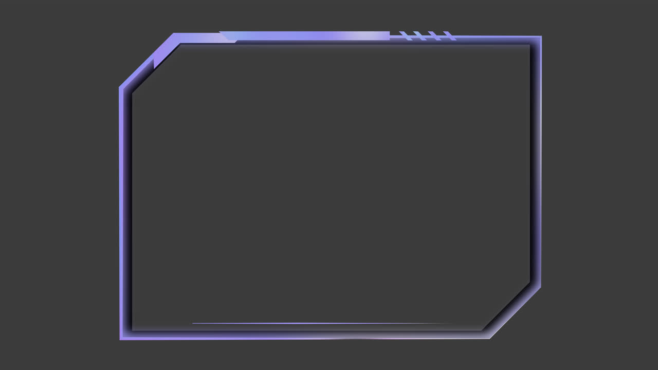 Futuristic Streaming Overlay Border