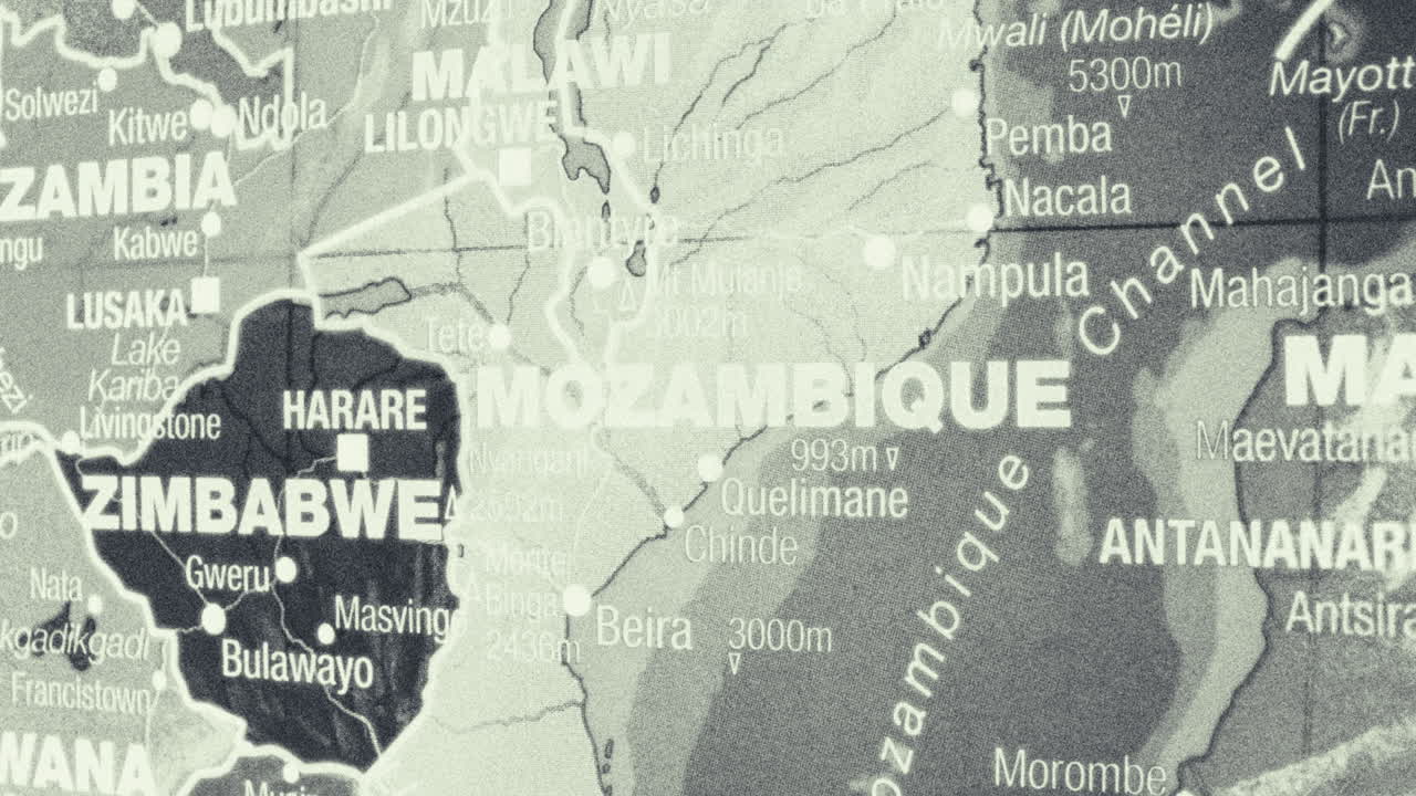 Map of Southern African Countries