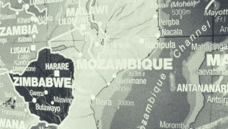 map of southern african countries