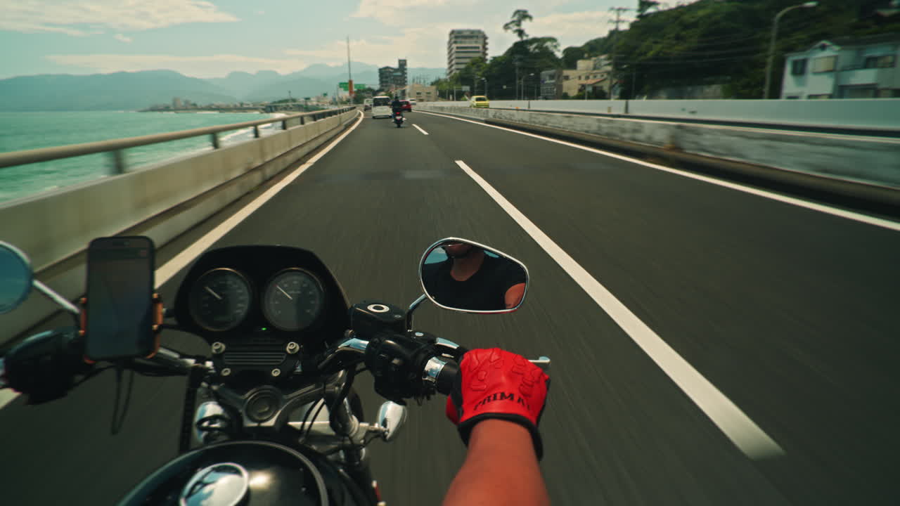 Motorcycle Ride on Coastal Highway
