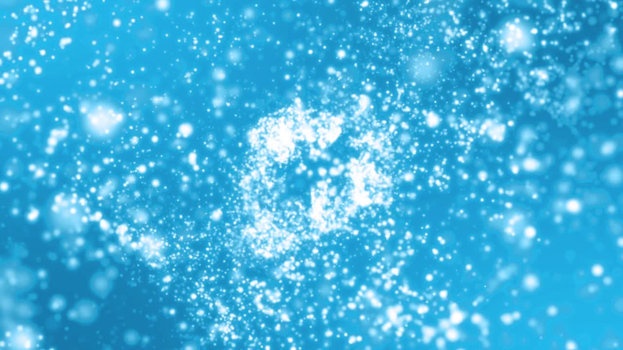 추상적인 관점 파란 입자