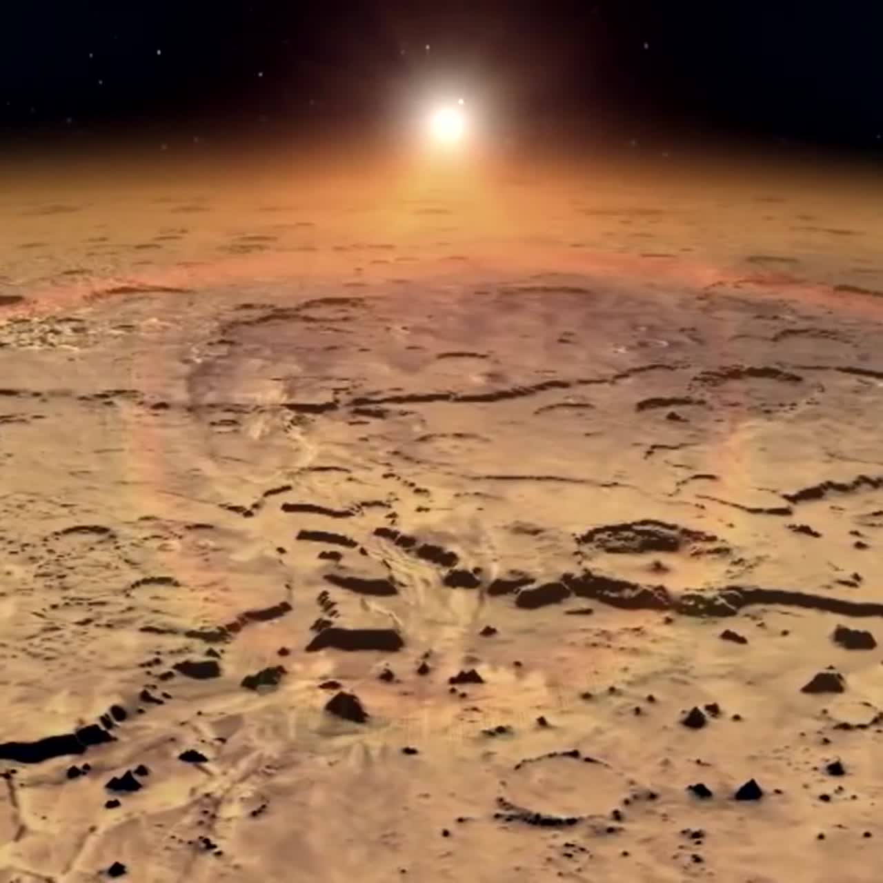 nasa의 화성 대기 애니메이션