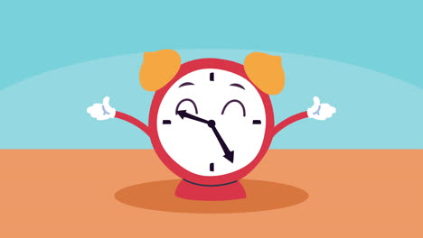 cute cartoon alarm clock