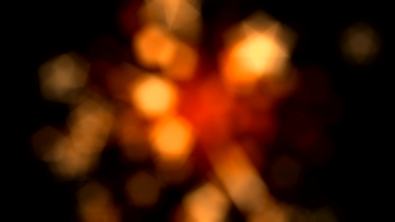 Warm Moving Light Bokeh