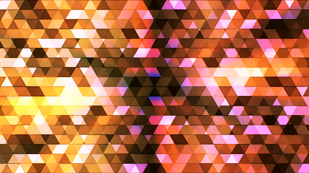 transmisión de polígono parpadeante triángulos de alta tecnología, multicolor, abstracto