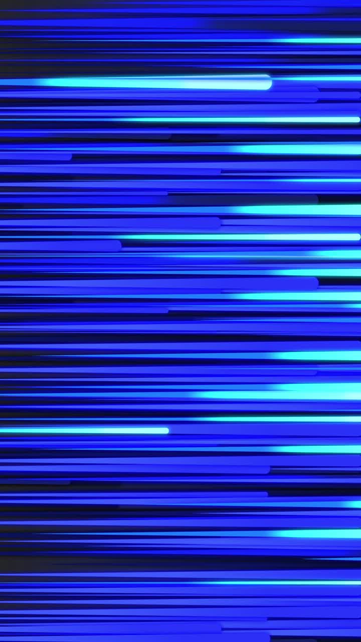 Abstract Blue Light Streaks on Dark Background