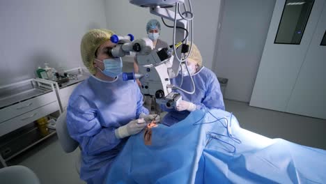 operación de cirugía plástica de blefaroplastia, centrada en el rejuvenecimiento y la modificación de la región del ojo.