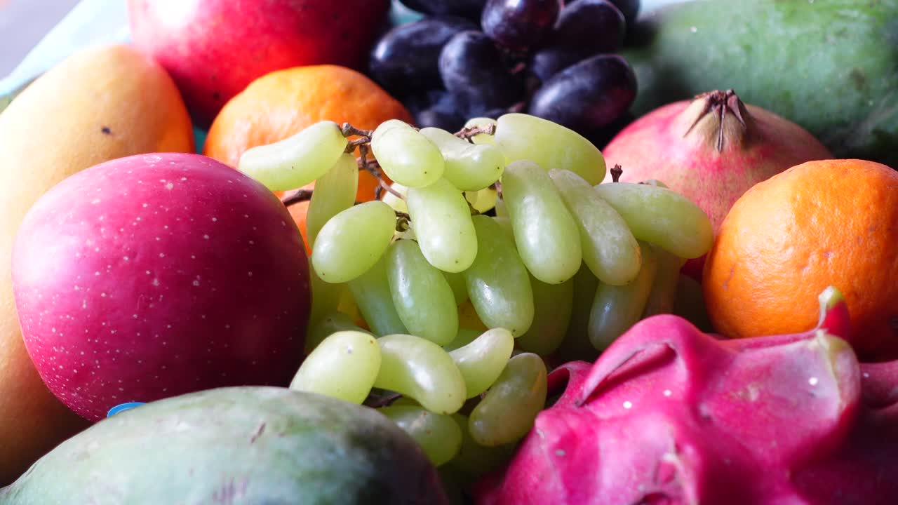 variedad de frutas de colores