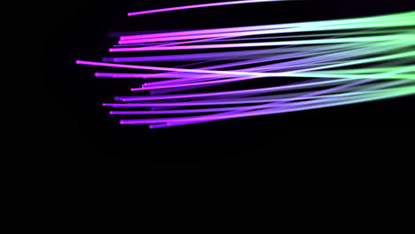 movimiento de líneas moradas y verdes con fondo abstracto