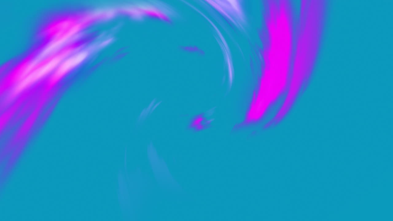 Animação de ondas de luz rosa e roxa em movimento sobre fundo azul