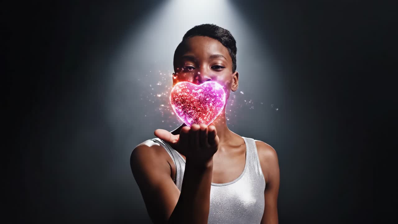 Love and Affection with Sparkling Heart