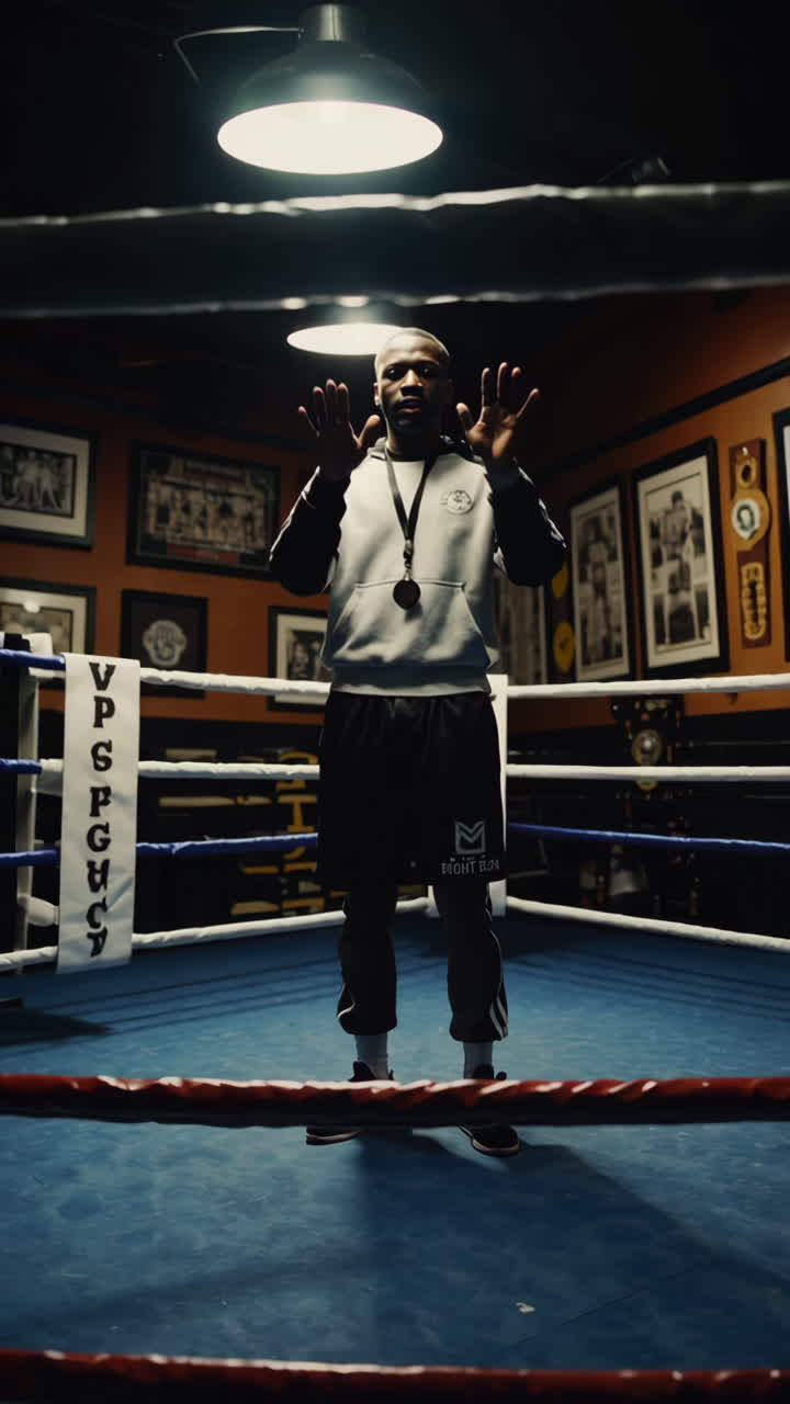 Boxing Coach in the Ring