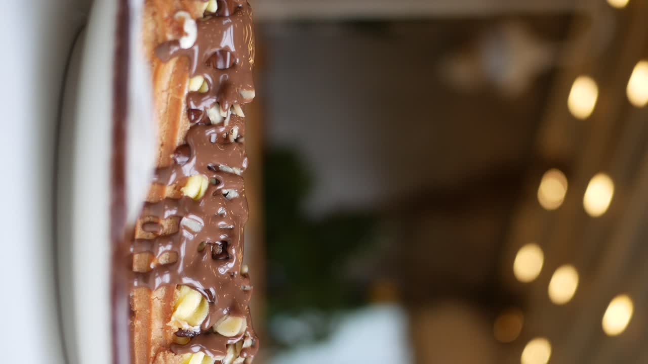 Chocolate Waffle Dessert