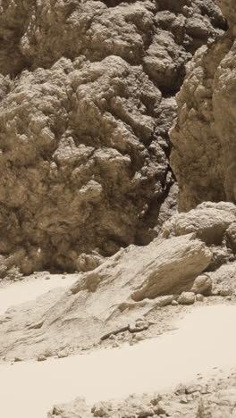 arid desert landscape with sandstone formations