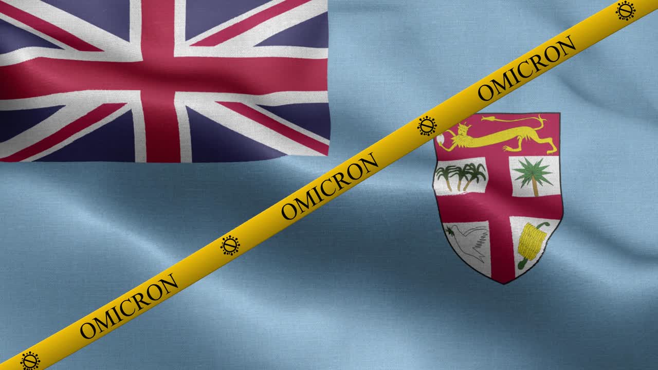 오미크론 변종과 피지 발의 금지 줄무