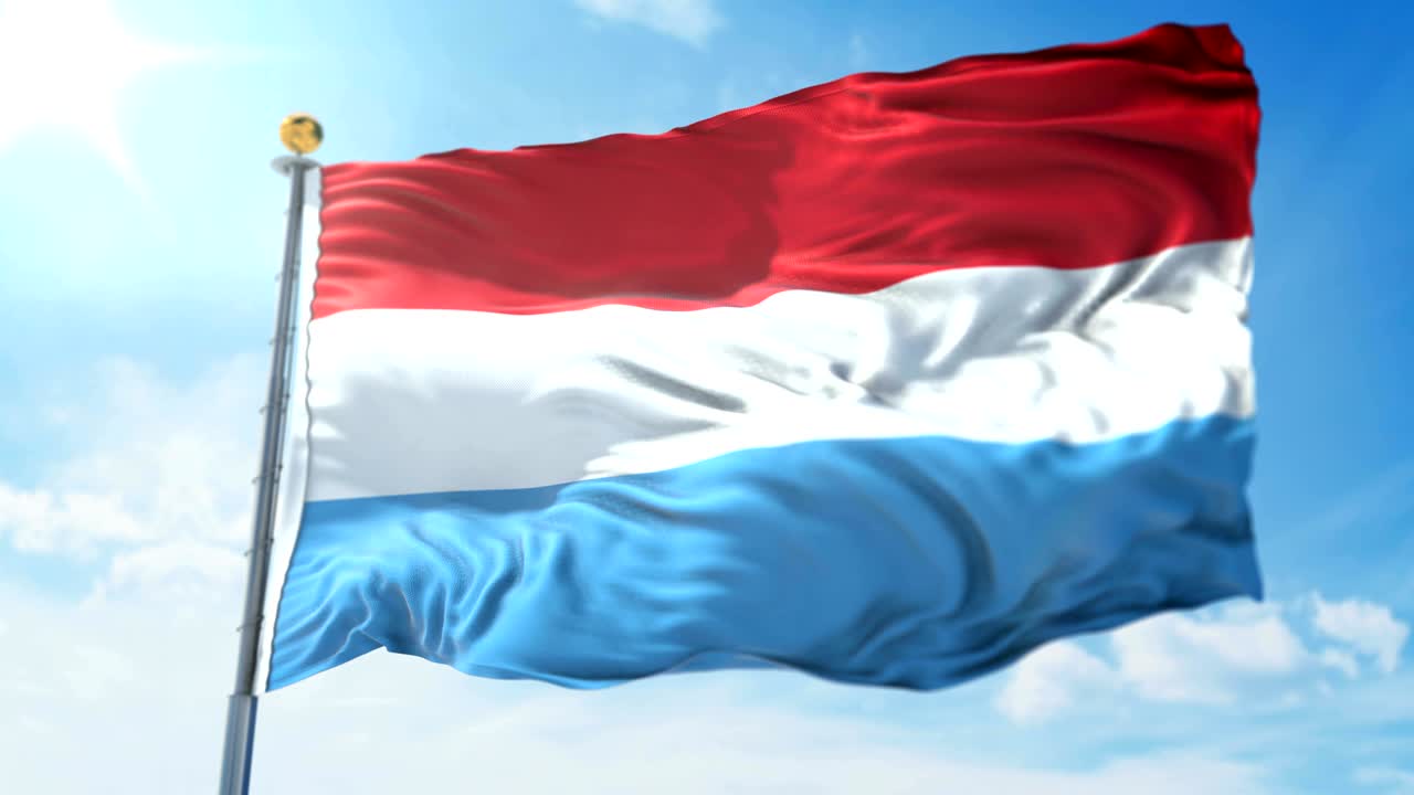 룩부르크 발의 3d 렌더링 영상 - 아름다운 섬유 직물 어리 루프 흔들기