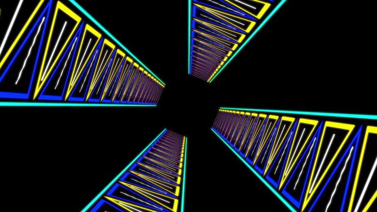 Cyber tunnel progress animation motion graphics