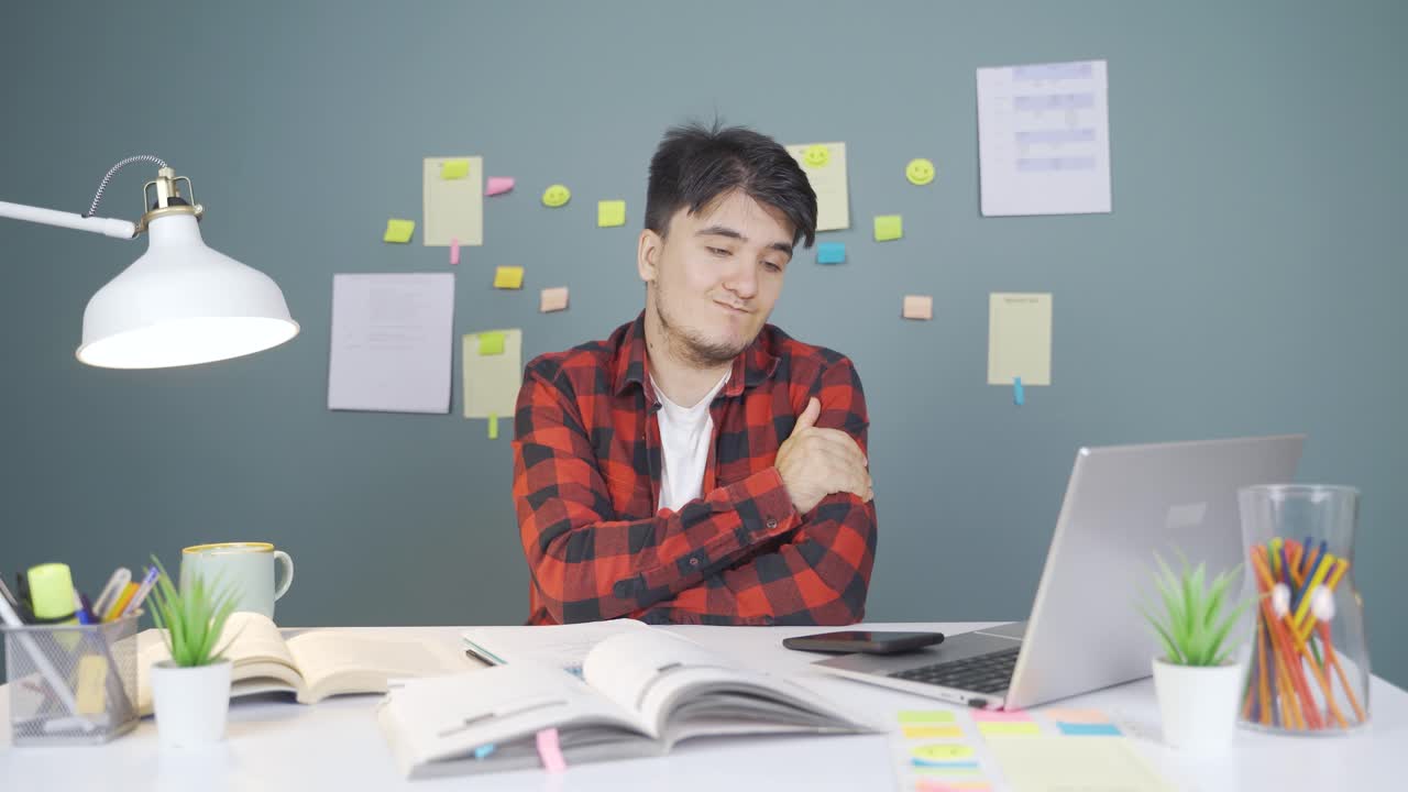 부끄러운 남학생.