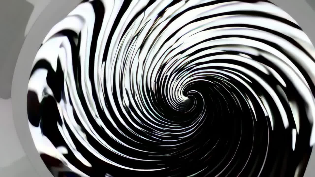 túnel espiral abstracto en blanco y negro