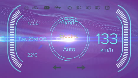 animación del procesamiento de datos en pantalla