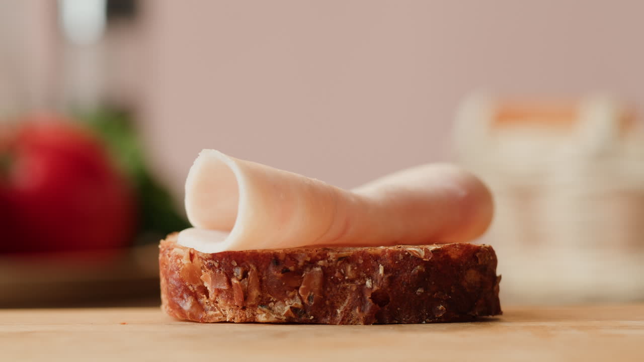 Making a ham sandwich