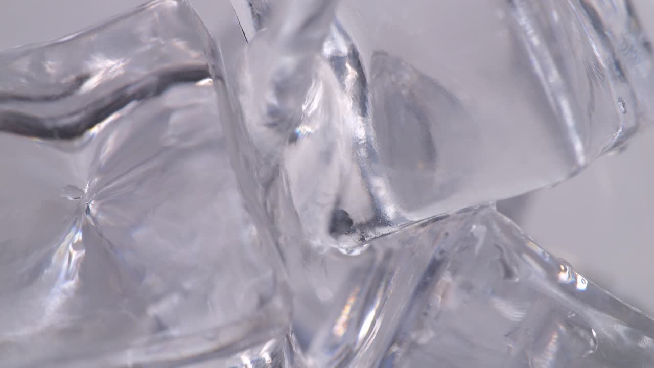 primer plano de cubitos de hielo