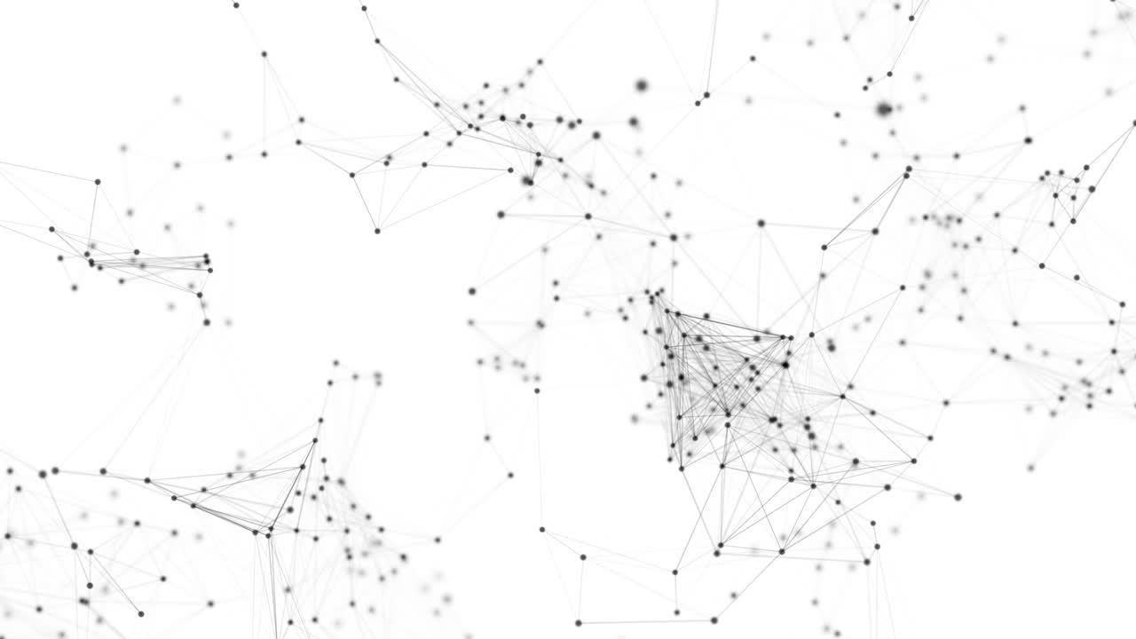 animación 3d de fondo de red abstracto, bucle sin costuras