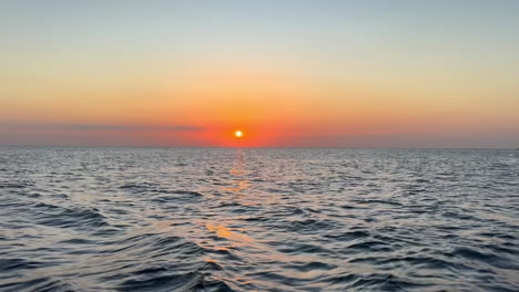 sunset over the sea