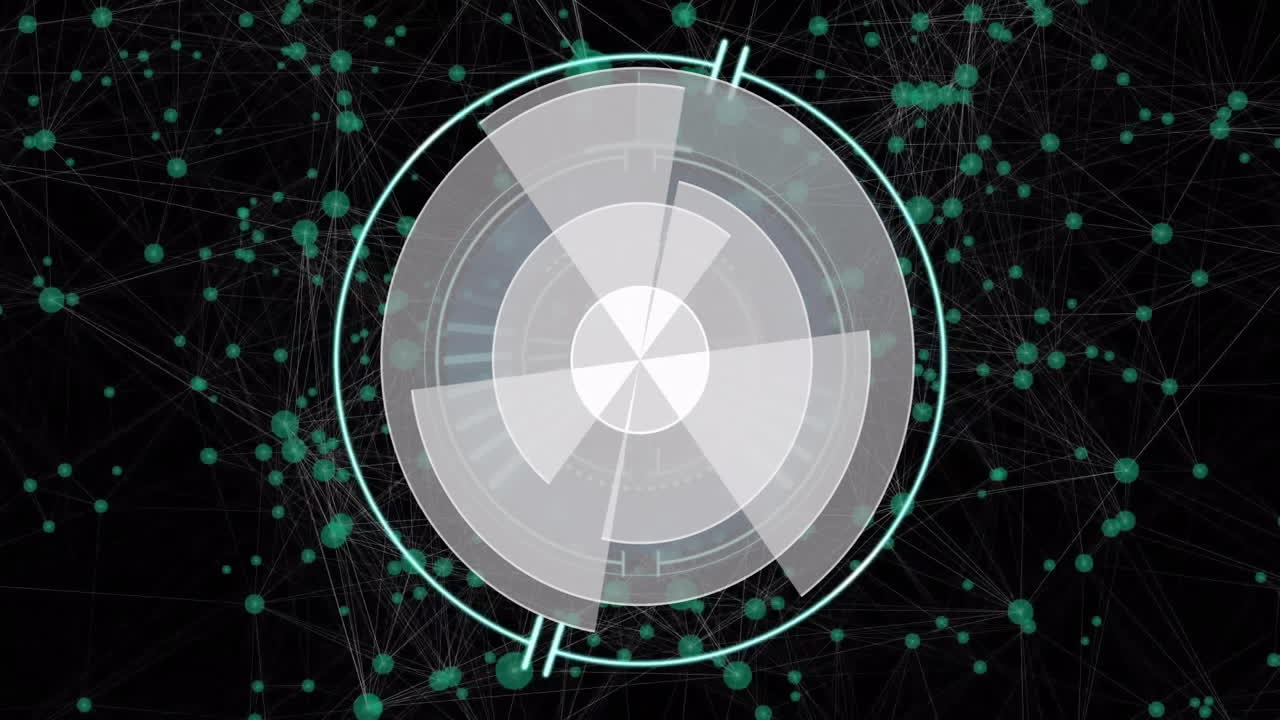 범위 스캐닝을 통해 아이콘으로 연결 네트워크의 애니메이션