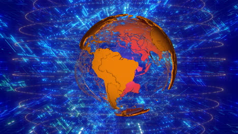 impresionante animación de la tierra en 4k