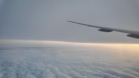 airplane view of clouds