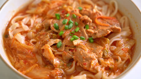 Korean-udon-ramen-noodles-with-pork-in-kimchi-soup---Asian-food-style